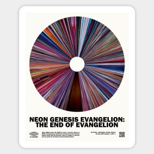 minimal_Neon Genesis Evangelion: The End of Evangelion Warp Barcode Anime Sticker